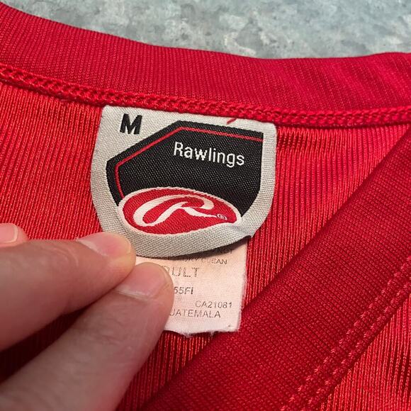 Vintage Jack Frost # 31 Football Jersey Mens Medium Rawlings Red - Picture 8 of 16